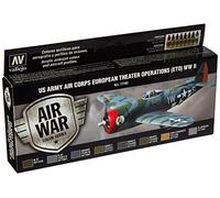 Acrylicos Vallejo "Nosotros fuerzas aéreas operaciones de teatro Europea Oce segunda guerra mundial" Model Air Set
