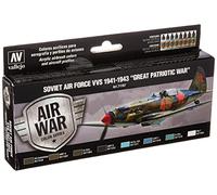 Acrylicos Vallejo "Soviética Fuerza Aérea VVS 1941 - 43 gran Guerra Patriótica" Model Air Set