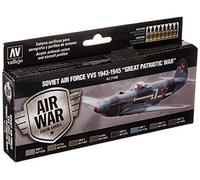 Acrylicos Vallejo "Soviética Fuerza Aérea VVS 1943 - 45 gran Guerra Patriótica" Model Air Set