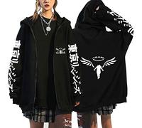 acsefire Black Dragon BD Hoodie Manjirou Sano Mikey Pullover Valhalla Hoodie The Headless Angel Head Casual Streetwear Zipper Hoodie Valhalla Tokyo Cardigan