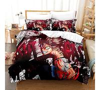 acsefire Juego de Ropa de Cama con Estampado de Anime Black Clover Funda nórdica Wizard King Asta Funda nórdica Suave y Fundas de Almohada Juegos de 2 Piezas (#2 Single 135cm*200cm)