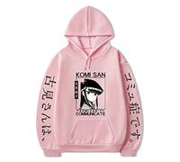 acsefire Komi Can't Communicate Sudadera Komi Shoko Manga Estampado Sudadera con Capucha Tadano Hitohito pulóver Harajuku Casual suéter Anime