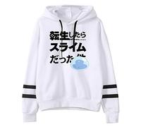 acsefire That Time I Got Reincarnated as a Slime Sudadera con Capucha de Manga Larga con Capucha Rimuru Sudadera con Capucha Rimuru Tempest Sudadera Casual Harajuku Pullover para Hombre Adolescentes