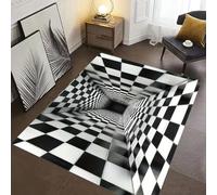 acsewater Felpudo 3D Exterior Alfombra Entrada Casa Velvet De Cristal Resistente Al Clima Antideslizante con Efecto 3D Cool Suave Giardino Y Entrada En Talla 80 x 120cm