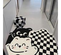 acsewater Tapete Coil Animal Cute en Cartoon, Personalizable, Tapete de Entrada Antideslizante y Atrapa Suciedad