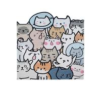 acsewater Tapete Coil Gato Cute en Cartoon, Personalizable, Tapete de Puerta de Entrada Antideslizante y Atrapa Suciedad para el Hogar