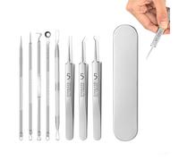 Acssart Blackhead Tools, Acssart Stainless Steel Tweezers, Acssart Black Head Tools, Acssart Blackhead Remover, Ultra-Fine Professional Facial Blackhead Remover Tweezers (8pcs-1set)