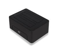 ACT Estación de Acoplamiento para Disco Duro Dual, USB 3.0, para Disco Duro SATA HDD/SD de 2,5"/3,5", Compatible con clonación sin conexión, función de Copia de Seguridad - AC1504