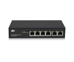 Act Ac4430 Interruptor De Red De 6 Puertos 4 Poe Plus - Ac4430