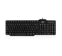 ACT AC5475 Tastatur USB AZERTY Belgisch Schwarz (AC5475) Marca
