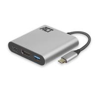 Act ac7022 adaptador gráfico usb 4096 x 2160 pixeles gris