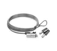 Act Cable de Seguridad para portátil (2 m, con Llave, Ranura para cuña, Cabezal de Bloqueo Giratorio, candado para portátil DELL, Cable antirrobo portátil, AC9040)