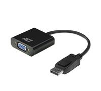 ACT Adaptador DisplayPort a VGA, Full HD 1080P a 60Hz, Conecta PC a Monitor VGA/proyector - AC7515