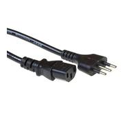 ACT AK5446 Stromkabel Schwarz 1,8 m Netzstecker Typ L C13-Koppler (AK5446) Marca