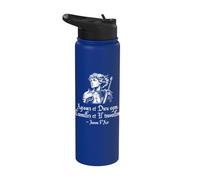 Act and God Will Act Juana de Arco - Cita inspiradora francesa Stainless Steel Insulated Water Bottle