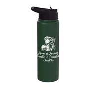 Act and God Will Act Juana de Arco - Cita inspiradora francesa Stainless Steel Insulated Water Bottle