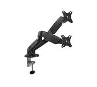 Act brazo de monitor dual para 13-32 pulgadas, vesa 75/100 mm, soporte