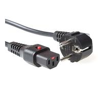 ACT Cable de alimentación C13 IEC Lock de 1 Metro, C13 Hembra a CEE 7/7 Macho para PDU y servidores y Dispositivos de Red AK5057