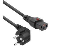 ACT Cable de alimentación C13 IEC Lock de 5 Metros, C13 Hembra a CEE 7/7 Macho para PDU y servidores y Dispositivos de Red AK5220