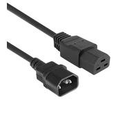 ACT Cable de alimentación C14 - C21 Hembra a C14 Macho C14, Cable de alimentación IEC 60320 1,5 m Negro para Servidor PDU - AK5371