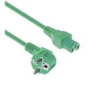 ACT Cable de alimentación CEE7/7 a C15, 1m CEE 7/7 Cable de alimentación a Toma de Aparato Caliente C15, AK5318