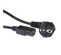 Act Cable de alimentación IEC de 2,5 m, Cable C13, Cable de alimentación para PC, CEE 7/7 a C13 de 3 Clavijas - Contacto de Puesta a Tierra - AK5010 Negro