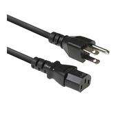 ACT Cable de alimentación USA C13, Conector Tipo B (NEMA 5-15P) a C13 para Dispositivos fríos, por Ejemplo, PC, monitores, impresoras, Longitud de Cable de 1,8 m - AK5444