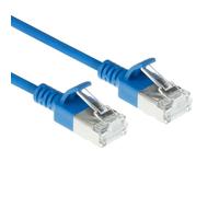 ACT Cable de conexión LSZH S/FTP CAT6A de 0,15 m, con conectores RJ45 DB7630, color azul