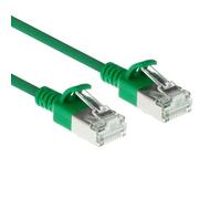 ACT Cable de conexión LSZH S/FTP CAT6A de 0,15 m, con conectores RJ45 DB7730, color verde