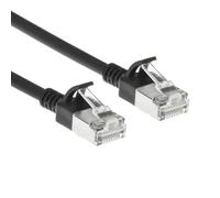 ACT Cable de conexión LSZH S/FTP CAT6A de 0,15 m, con conectores RJ45 DB7930, color negro