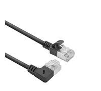 ACT Cable de red CAT6A acodado de 90°, U/FTP LSZH LAN, fino, 3,6 mm, cable Ethernet flexible con conector RJ45, para uso en centros de datos, 1,5 metros, hacia la derecha DA2951