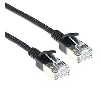 ACT Cable de red CAT6a, cable LAN U/FTP LSZH delgado de 3,8 mm, delgado, cable CAT 6a flexible sin enganches con conector RJ45, para uso en centros de datos, 5 metros, color negro - DC7905