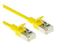 ACT Cable LAN CAT6a delgado de 4,5 mm S/FTP, 1m, amarillo - DB7801