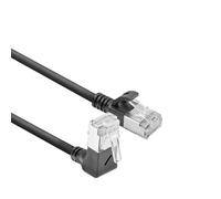 ACT Cable LAN CAT6A delgado U/UTP, ángulo superior de 90°, 0,15 m - DA4930