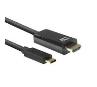 ACT Cable USB C a HDMI de 2 m, 4 K a 60 Hz, convertidor USB tipo C a HDMI, cable chapado en oro macho - para computadora portátil, tableta, teléfono inteligente - AC7315