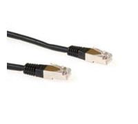 ACT CAT5E F/UTP LSZH - Cable de Red (15 m), Color Negro