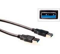 ACT Conector USB 3.0 A macho a USB A 2, 00 m, doble apantallamiento.