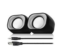 ACT Eminent EM3513 - Altavoces para PC y portátil, 2.0 estéreo, alimentación USB, Compacto y Ahorra Espacio en la Oficina