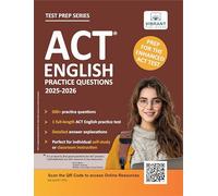 ACT English Practice Questions (Test Prep Series)