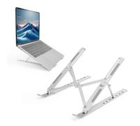 Act Essentials AC8121 - Soporte Plegable para Ordenador portátil, 7 Niveles de Altura Ajustable