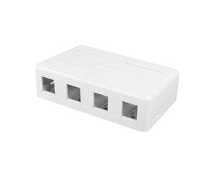 ACT Keystone FA6031 - Caja de montaje en superficie para 4 módulos Keystone (sin carga)