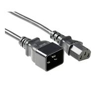 ACT Powercord C13-C20 - Cable de alimentación (2 m), Color Negro