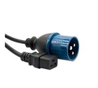 ACT Powercord CEE1-C19 - Cable de alimentación (2,50 m), Color Negro