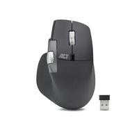 Act Ratón inalámbrico multiconexión Bluetooth y Receptor USB, Recargable, 4800 dpi con Clic silencioso, Rueda de Desplazamiento rápido y Rueda de Desplazamiento Pulgar, Respetuoso con el Medio