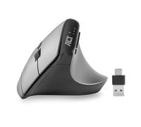 Act Ratón Vertical 2400 dpi, Solo para diestros, ratón ergonómico antirrsi, ratón inalámbrico Bluetooth 5.0 USB C y USB A - 2,4 GHz, hasta 3 Dispositivos - AC5155