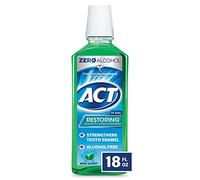 ACT Ripristino Anticavity fluoruro Mint Burst collutorio 18 Ounce Aiuta a rinfrescare l'alito e rafforzare lo smalto dei denti per prevenire la carie e cavità