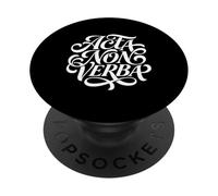Acta Non Verba Las Escrituras Hablan Más Que Las Palabras PopSockets PopGrip Adhesivo