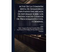Actas De La ComisiÃ3n Mista De Senadores I Diputados Encargada De Informar Sobre Los Proyectos De CÃ3digos De Procedimiento Civil I Criminal