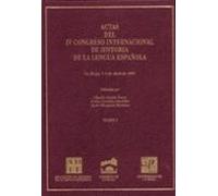Actas Del Iv Congreso Internacional De Historia De La Lengua Espa Ñola