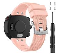 ACTECH Correa Compatible con Garmin Forerunner 45 Pulsera, Garmin Forerunner 45S Pulsera, Garmin Swim 2 Pulsera, Ajustable de Silicona Reemplazar Banda Pulsera (Rosa)